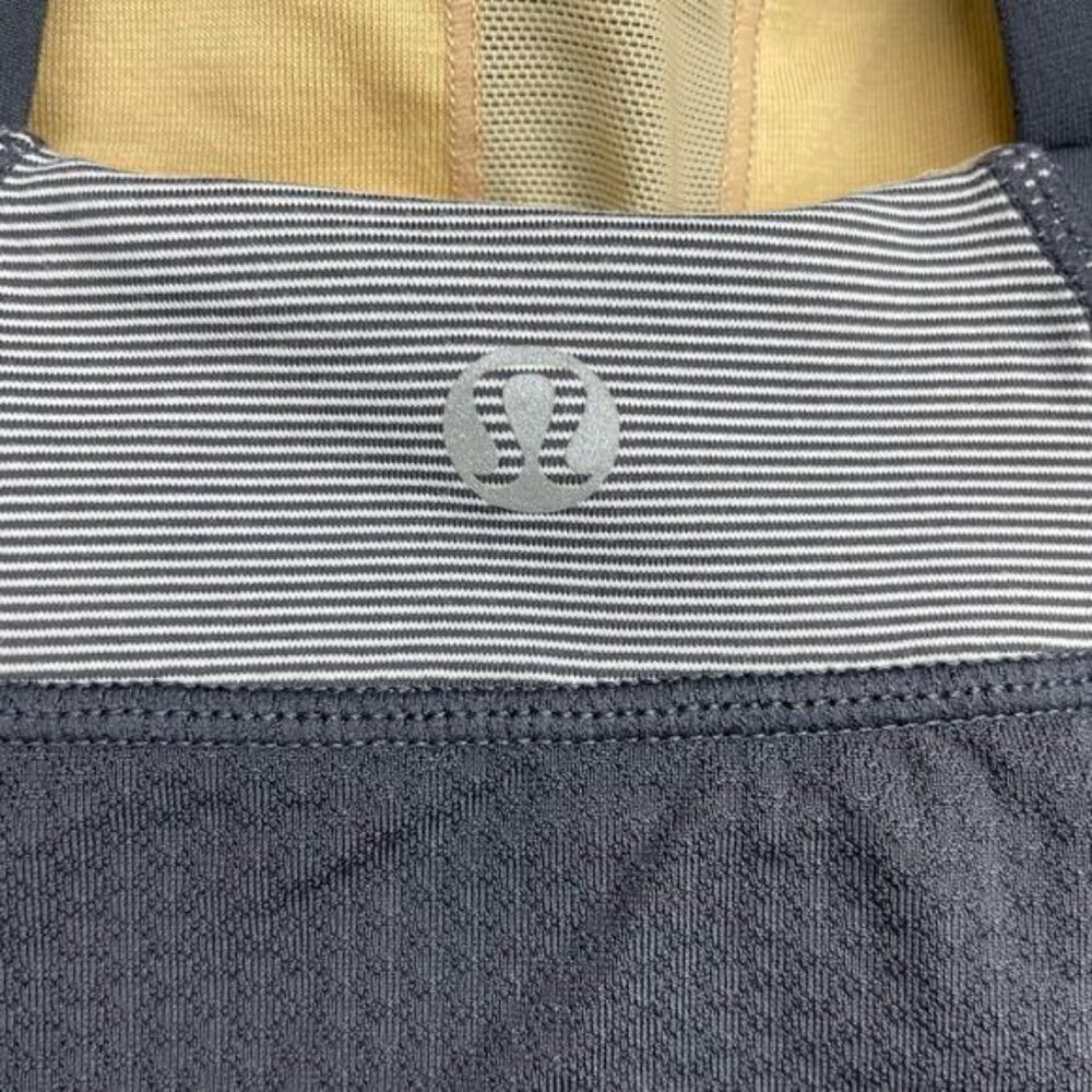 LULULEMON Push Your Limits Tank Sz 6 Gray White - Picture 4 of 5